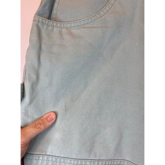 Teddy Fresh Men's Size 30 Double Front Knee Green Blue Work Pants Cargo GUC** - Picture 4 of 6